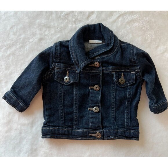 Wrangler brand soft dark denim jacket 0-3 months - Picture 1 of 4